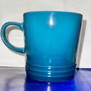 NWT NEW Le Creuset Stoneware 350ml 12oz Coffee Cappuccino Mug Deep Teal